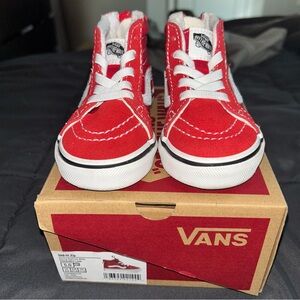 Vans toddler Red High-Top Sneakers 5c